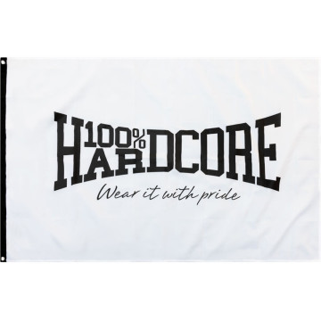 100% Hardcore Vlag WEAR IT WITH PRIDE - Wit
