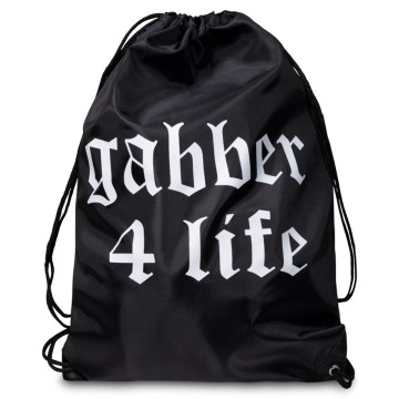100% Hardcore Stringbag GABBER 4 LIFE | zwart