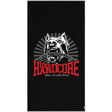 100% Hardcore Strandhanddoek DOG-1 | Zwart