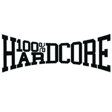 100% Hardcore autosticker WEAR IT WITH PRIDE mini 15,8 CM | zwart