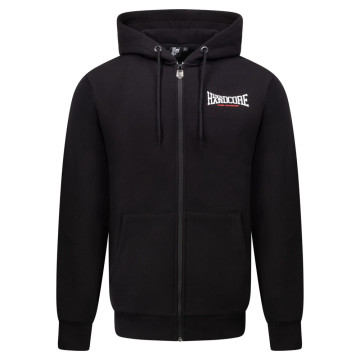 100% Hardcore Hooded zip zwart coach 