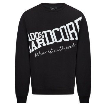 100% Hardcore Crewneck Tilted ESSENTIAL | Zwart