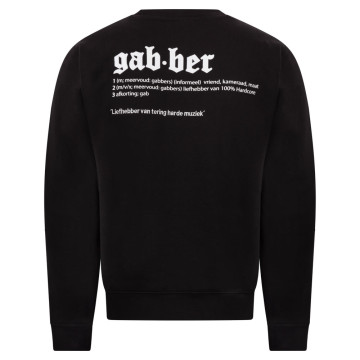 100% Hardcore Gabber crewneck | zwart