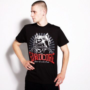 100% Hardcore T-shirt *DOG-1* | zwart