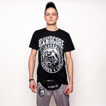 100% Hardcore T-shirt GABBER 4 LIFE | zwart
