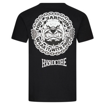 100% Hardcore T-shirt Bulldog | Zwart