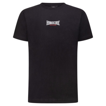 100% Hardcore T-shirt coach | zwart 