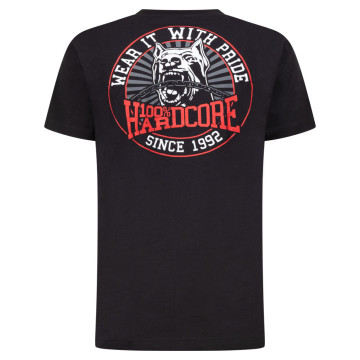100% Hardcore T-shirt coach | zwart 