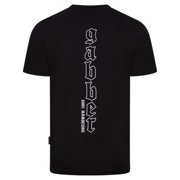 100% Hardcore t-shirt gabber opdruk | zwart