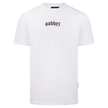 100% Hardcore t-shirt met gabber opdruk | wit