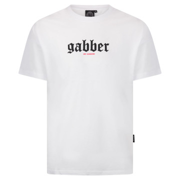 100% Hardcore gabber t-shirt | wit