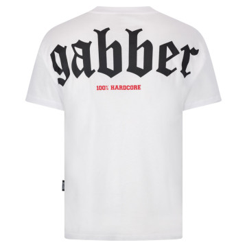 100% Hardcore gabber t-shirt | wit