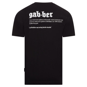 100% Hardcore t-shirt Gabber betekenis | zwart
