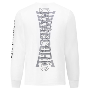 100% Hardcore Longsleeve GABBER 4 LIFE | Wit