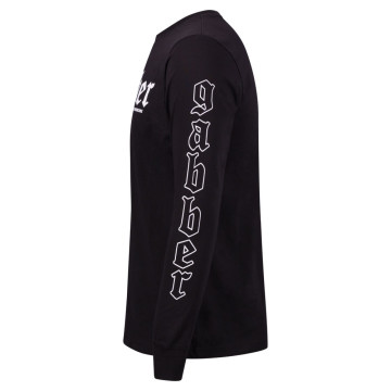 100% Hardcore longsleeve gabber | zwart