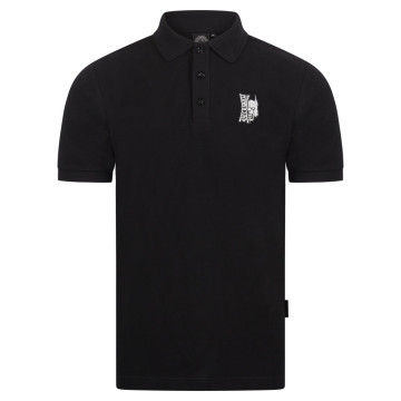 100% Hardcore polo Branded Rage | zwart