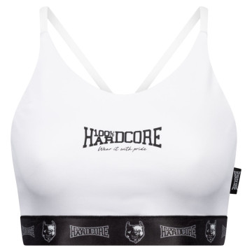 100% Hardcore taping sporttop | wit