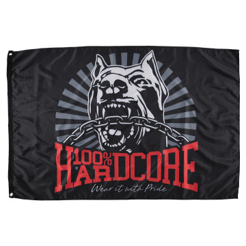 100% Hardcore vlag *DOG-1*