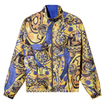 Australian Archive print jasje reversible Mist | ita blauw