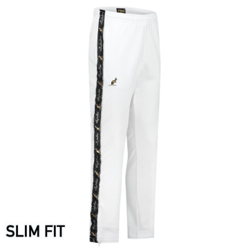 Australian broek slim fit met 2 ritsen en zwarte bies 3.0 | wit