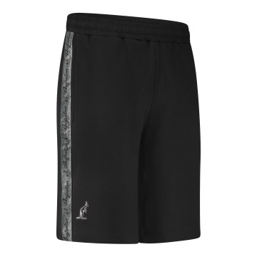 Australian bermuda katoen met zilveren bies | zwart