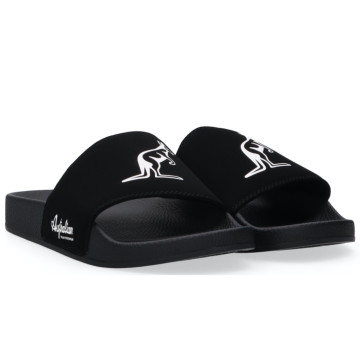 Australian slippers big logo | zwart - wit 