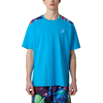 Australian Archive t-shirt schouder Pian | aqua