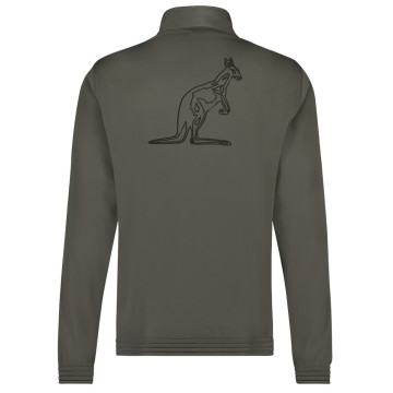 Australian slim fit jack zwarte bies + big logo | Iron