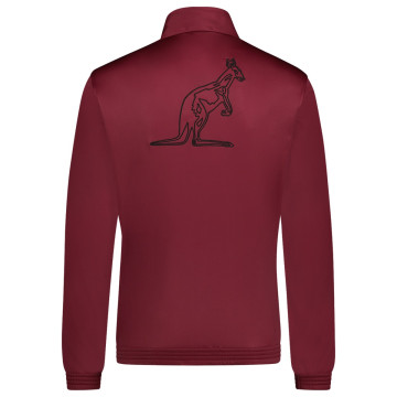 Australian slim fit jack gouden bies + big logo | bordeaux rood