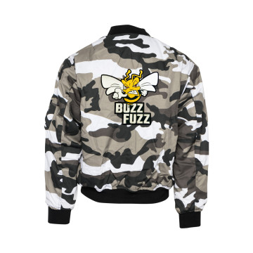 Buzz Fuzz (EXCLUSIEF) bomberjack geborduurd logo | camouflage 