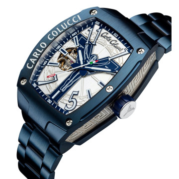 Carlo Colucci horloge stainless steel met vouwsluiting | CC101-2