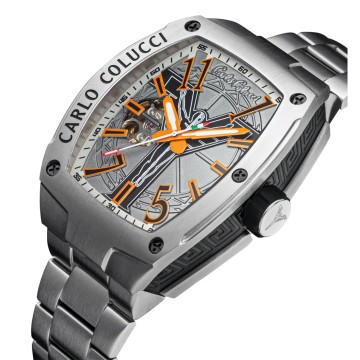 Carlo Colucci horloge stainless steel met vouwsluiting | CC103-2