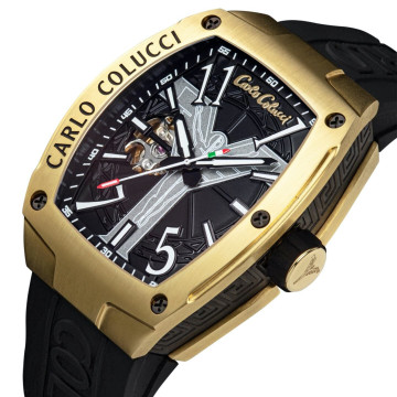 Carlo Colucci horloge stainless steel met siliconen band | CC104-1