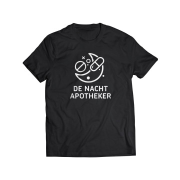Hard-Wear T-shirt de nacht apotheker ⊘☽ | zwart