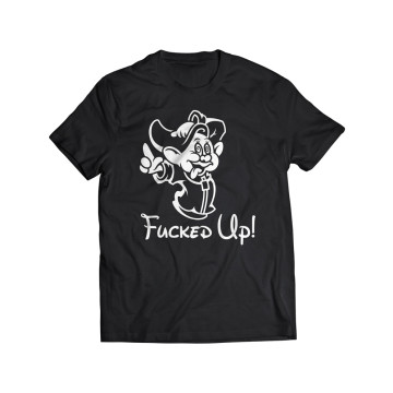 Hard-Wear T-shirt Fucked up dopey | zwart