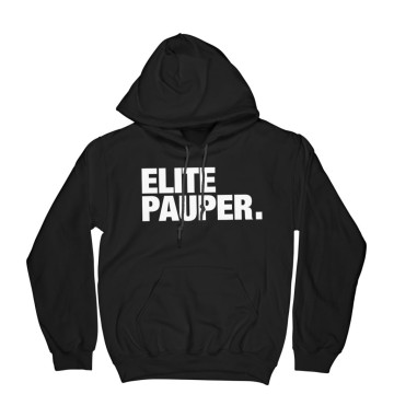 Elitepauper hoodie essential logo | zwart