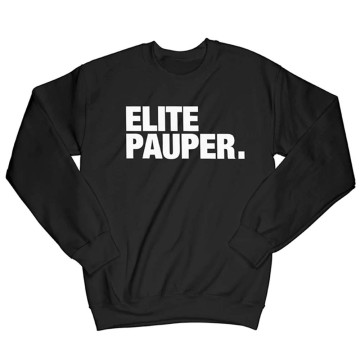 Elitepauper crewneck essential logo | zwart