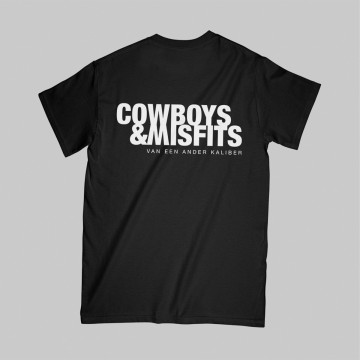 Elitepauper T-shirt - Cowboys & Misfits MC Robs, D-Stort & Elitepauper | zwart