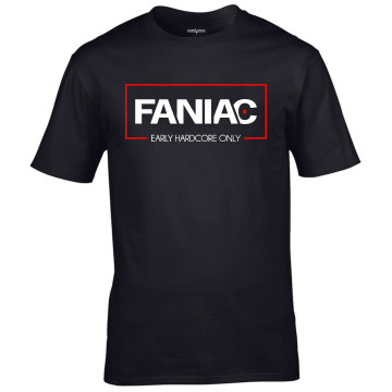 Faniac T-shirt Early Hardcore Only | zwart