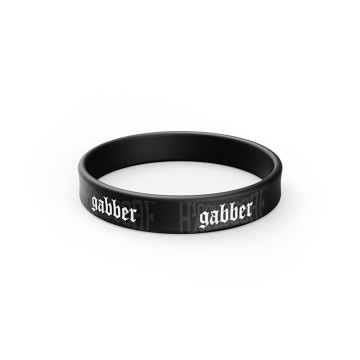 100% Hardcore armbandje gabber | zwart