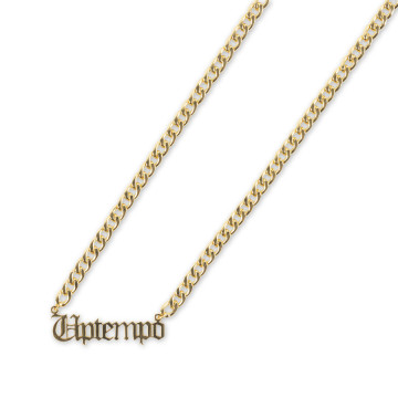 Uptempo ketting logo 65 CM | goud