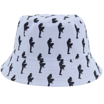 Hakkuh bucket hat reversible | zwart - wit