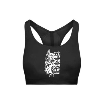 Hard-Wear Dames Sporttop Hardcore Worldwide! | zwart