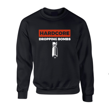 Hard-Wear Trui Hardcore Dropping Bombs | zwart
