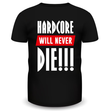Hardcore Holland T-shirt never die | zwart 