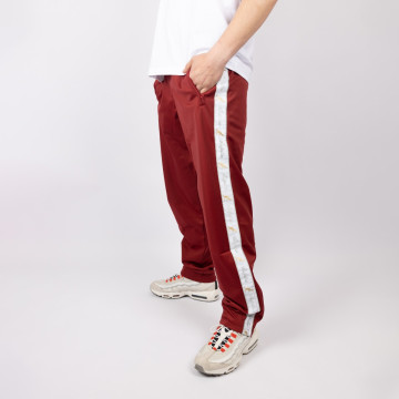 Australian broek met 2 ritsen en witte bies 2.0 | bordeaux rood