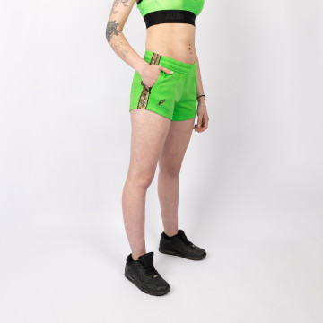 Australian dames hotpants met gouden bies 3.0 | kawasaki groen