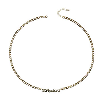  100% Hardcore ketting 100% Hardcore 65 CM | Goud 