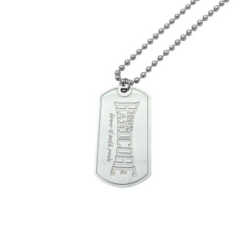 100% Hardcore Ketting DOGTAG | Zilver