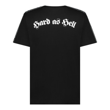 Hellbound T-shirt met bies Hard As Hell